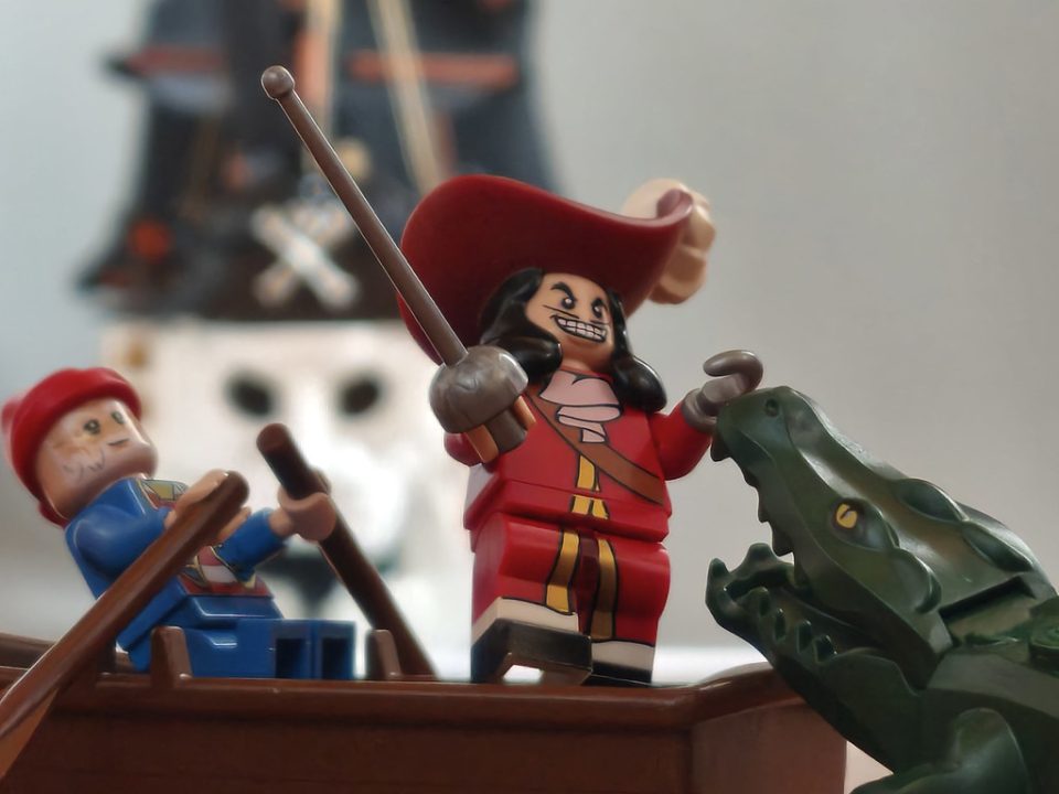 Click here to enlarge image Captain Hook and Mister Smee meet the hungry crocodile