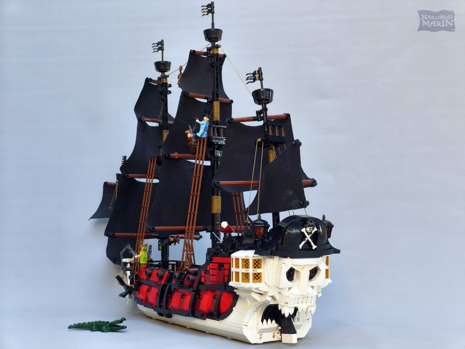 Click here to enlarge image Stern of the "Jolly Roger" by Marooned Maroon