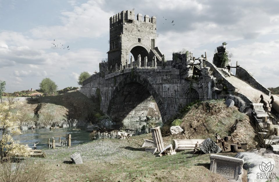 "The Salarian Bridge at the time of Piranesi" by Cristian Boiard