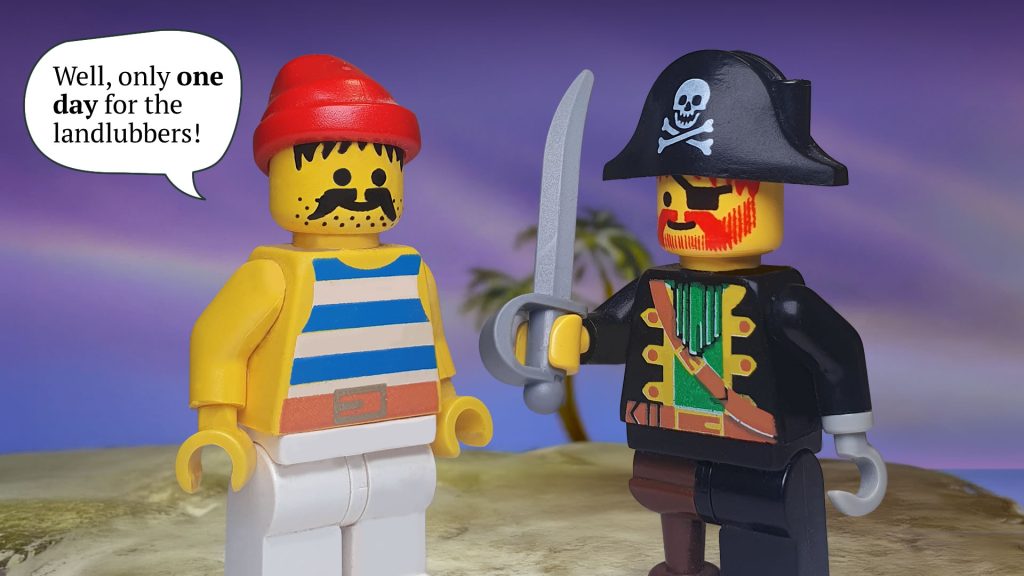 Bo'Sun Will Senior and Captain Redbeard discuss Talk Like A Pirate Day
