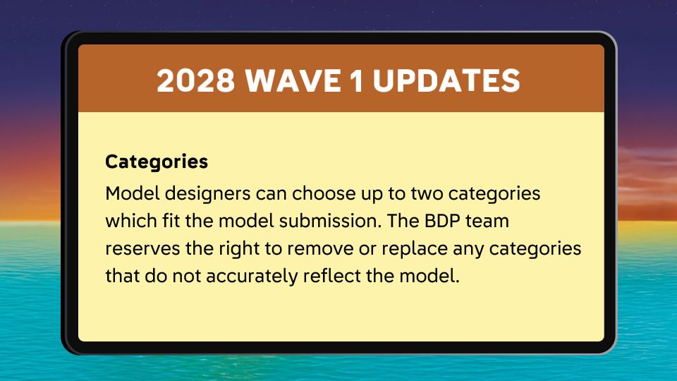 Designer Program Category Rule Change