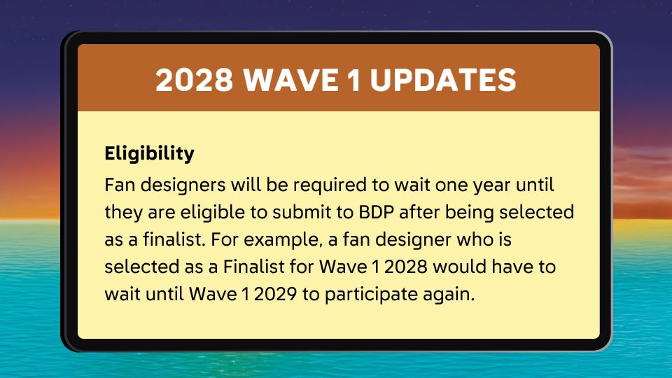 Designer Program Eligibility Rule Change