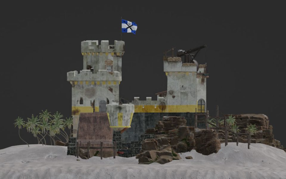 Cristian Boiardi's Eldorado Fortress model in Blender