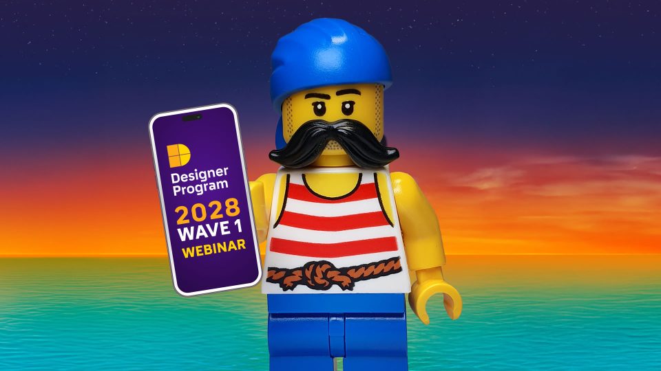 Port holding mobile device with BrickLink Designer Program Series 11 Webinar