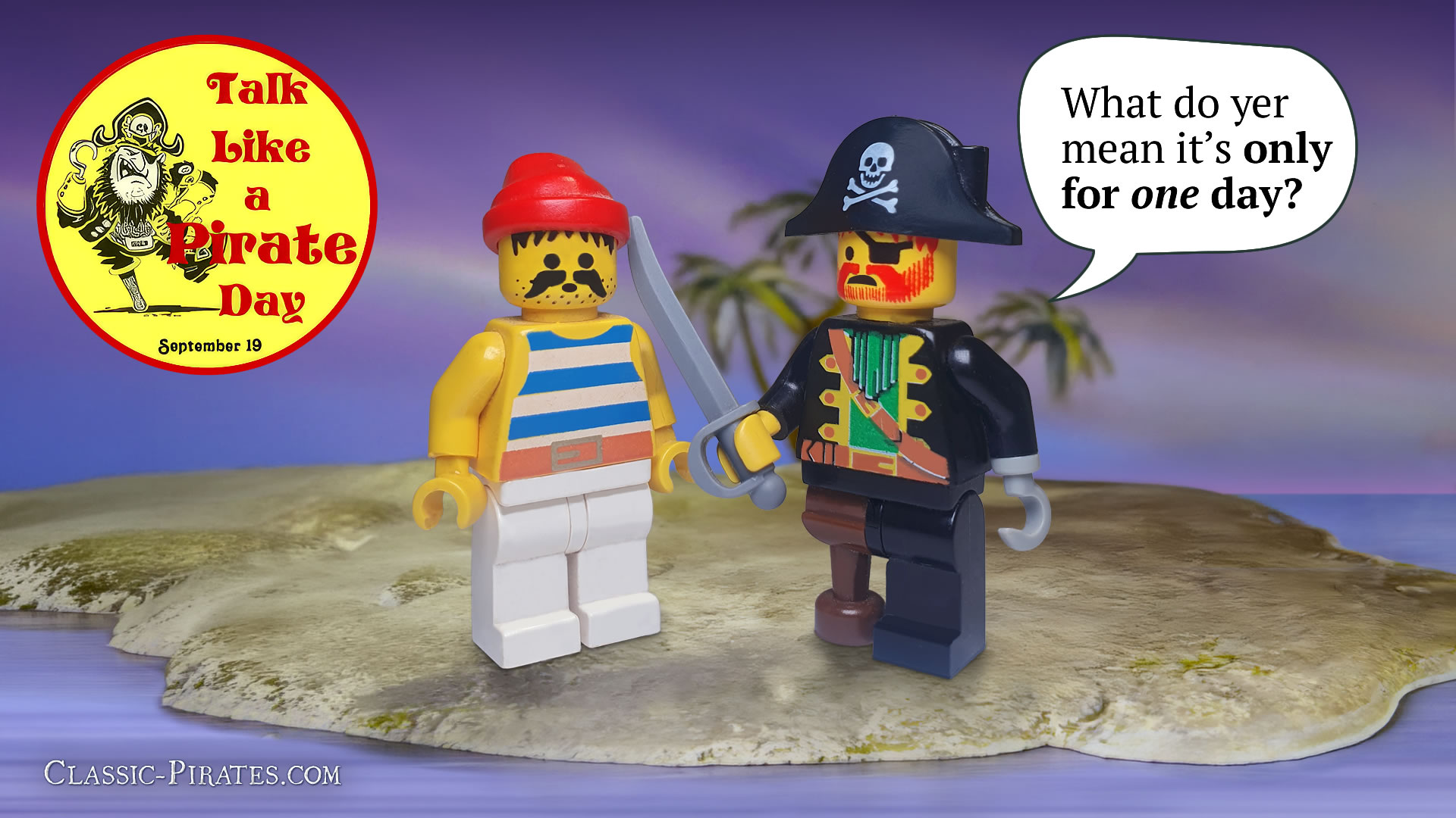 Bo'Sun Will Senior and Captain Redbeard discuss Talk Like A Pirate Day