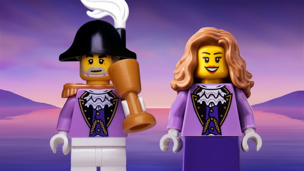 Click here to enlarge image Lavender coat imperial minifigures