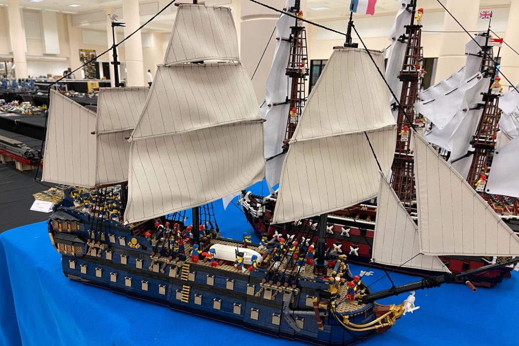 Tall ships at the Brickcon 2026 LEGO Convention by Bellevue Downtown Association