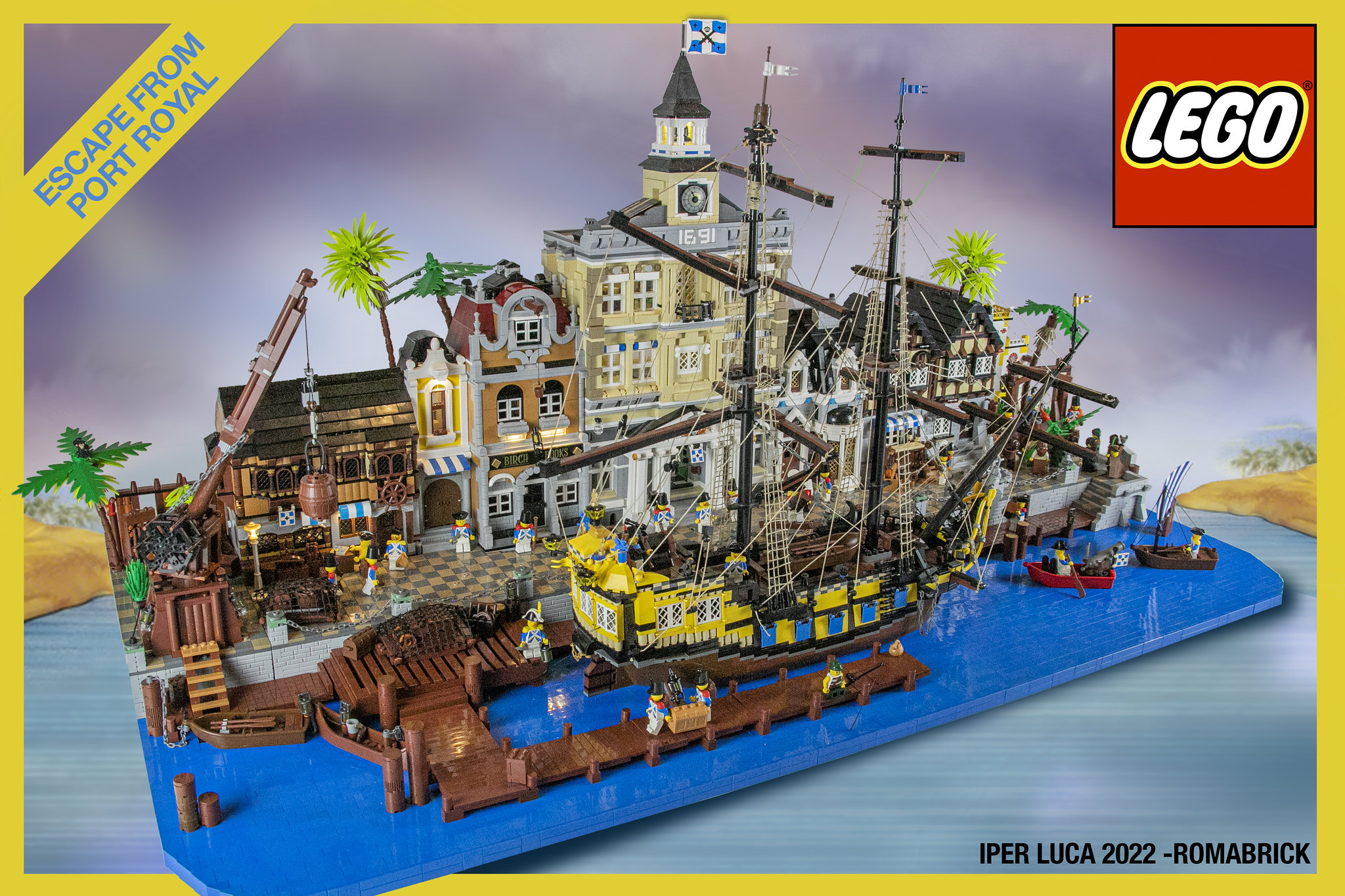 Escape from Port Royal by Iperr Luca presented as Classic LEGO Set Box Art