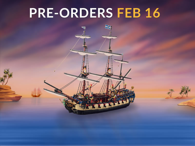 BrickLink Designer Program -  Crowdfunding - Privateer Frigate Fortuna - Commences