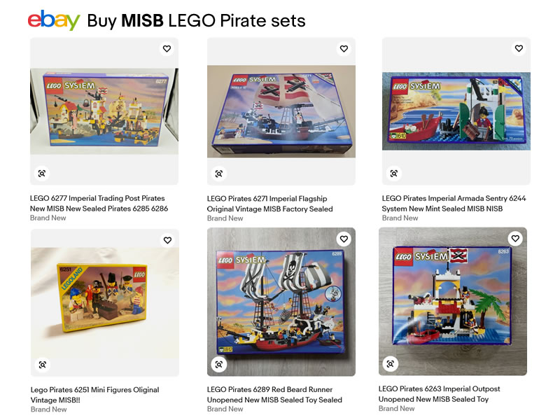 BrickLink Designer Program LEGO Pirate sets